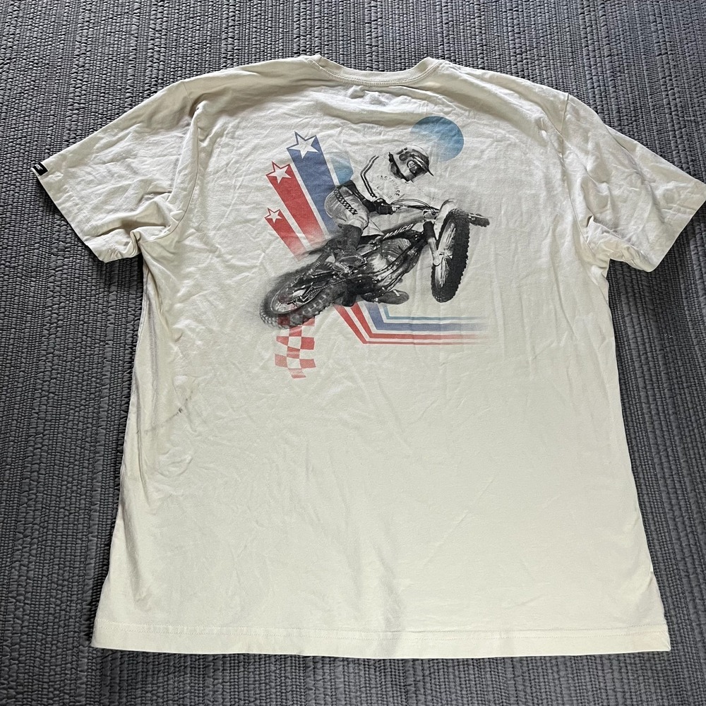 Fasthouse Speedhouse BMX Motocross Graphic T-Shirt White XL Men's Tee